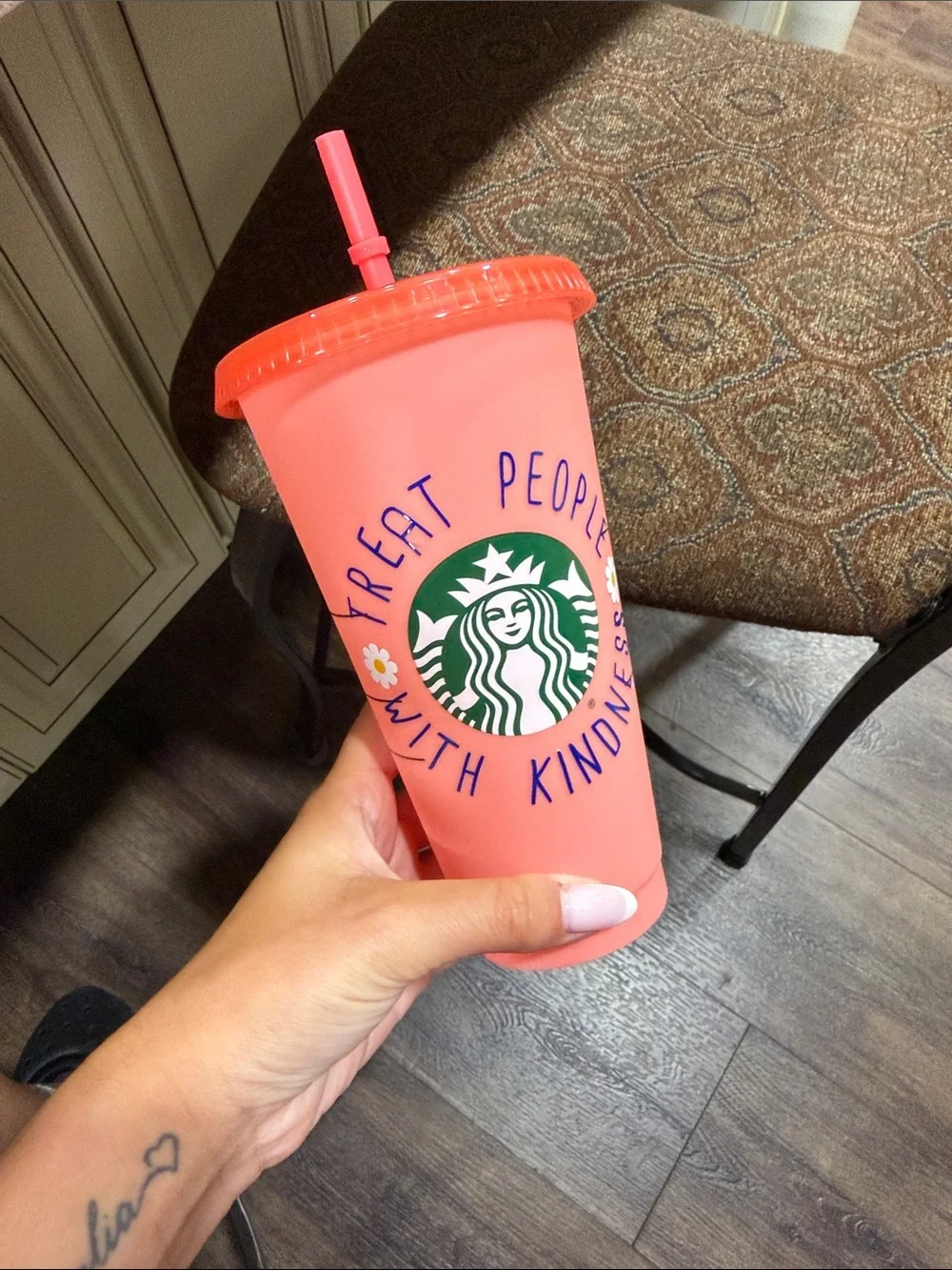 Starbucks reusable Cold cups with Straws